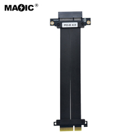Cable de Extensión Magelei de Alta Velocidad con Núcleo de Cobre GEN4 PCIe 4.0 X4 de 64 Gbps para Tarjetas de Sonido, Red y Gráficos