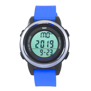 빅 다이얼 디지털 시계 유니섹스 2021 모델 3BAR 방수 크로노그래프 알람 시계 ABS 스테인리스 스틸 케이스 2년 배터리 - Product Image 1