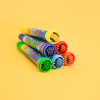 Marqueur double pointe multicolore 2-en-1 avec tampon roulant pour l'art et l'artisanat des enfants
