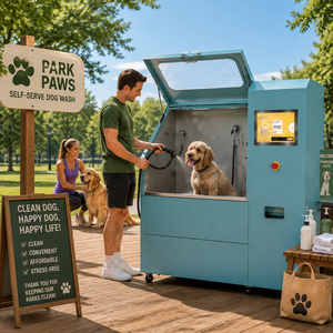 Estación de Lavado de Mascotas para Exteriores, Resistente a la Intemperie, de Autoservicio, para Parques Caninos y Resorts - Product Image 2
