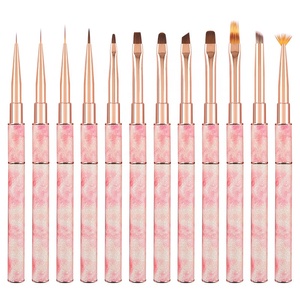 แปรงทาเล็บสีชมพูสำหรับร้านทำเล็บ - Product Image 1