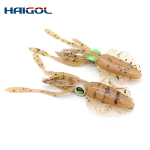 Señuelos de Pesca de Calamar de Goma de Alta Calidad, Señuelos de <span class=keywords><strong>Pulpo</strong></span> para Pesca Vertical, Cebo de Calamar con Barba de 14.5 cm - Product Image 4