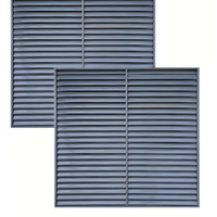 Volet de ventilation fixe moderne, durable et facile à nettoyer, avec revêtement en poudre, pour salle de bain, villa résidentielle et usage commercial
