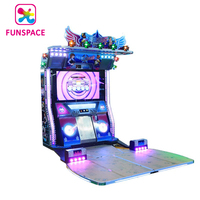 Machine à danser en vente chaude, 2 joueurs, danse éblouissante, machine de jeu d'arcade à pièces de monnaie, simulateur de danse, en stock