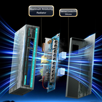 Conmutador de Red SAMZHE de 12 Gbps y 10 Puertos con 8 PoE, Divisor de Red IEEE 802.3 con Doble Uplink, Monitorización de Disipación de Calor