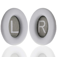 Almohadillas de repuesto para auriculares Bose QuietComfort 35 (QC35) y Quiet Comfort 35 II (QC35 II), cuero más suave,