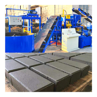 Ligne complète de machine de fabrication de blocs de ciment hydraulique entièrement automatique contrôlée par PLC QT4-15 pour briques creuses et emboîtables de haute qualité