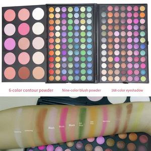 Set de Maquillaje Completo para Principiantes con <span class=keywords><strong>183</strong></span> Colores de Sombra de Ojos y Rubor en Polvo, Acabados Perlados/Mate - Product Image 3