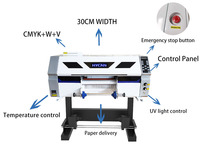 Imprimante d'étiquettes en cristal 30 cm imprimante UV DTF pour autocollants imprimante automatique avec plastification tout en un tête d'impression I1600
