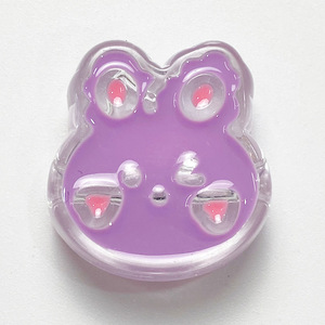ลูกปัดกระต่ายน้อยเคลือบ UV สีสันสดใส คุณภาพสูง แบบใส สำหรับงาน DIY ทำสายคล้องโทรศัพท์ ที่รัดผม และเครื่องประดับ - Product Image 6