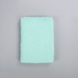 Cuaderno de piel sintética de sublimación rosa, cuadernos de cubierta suave de felpa esponjosa de color sólido - Product Image 2