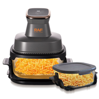 RAF R.5397 Smart Hot Multifonctionnel, circulation d'air à 360 degrés, sans huile, corps en verre, commande par écran tactile