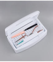 Boîte de nettoyage et de stérilisation pour outils à ongles en plastique, plateau de désinfection pour pinces, ciseaux et autres outils pour salons – Vente chaude