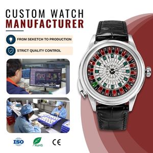 Montres automatiques mécaniques artistiques <span class=keywords><strong>de</strong></span> luxe personnalisées OEM avec cadran en pierres précieuses et roue <span class=keywords><strong>de</strong></span> roulette <span class=keywords><strong>de</strong></span> casino rotative <span class=keywords><strong>Jacob</strong></span> - Product Image 1