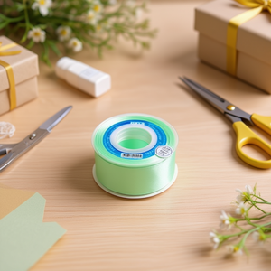 ริบบิ้นผ้าซาตินอิลัน 5.0 ซม. 25 หลา สีเขียวอควา D33 - Product Image 2