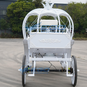 Wedding Horse Carriage Luxury Classical Pumpkin Horse Wagon Luxury Wedding Carriage Special Transport Electric Horse Carriage - Product Image 3