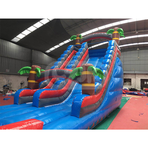 Toboggan gonflable commercial de <span class=keywords><strong>la</strong></span> Chine <span class=keywords><strong>palmier</strong></span> tropical jungle - Product Image 3