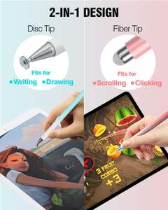 2-en-1 Styles haute sensibilité pour <span class=keywords><strong>Apple</strong></span> iPhone Android Samsung Tablettes Téléphones en métal durable - Product Image 3