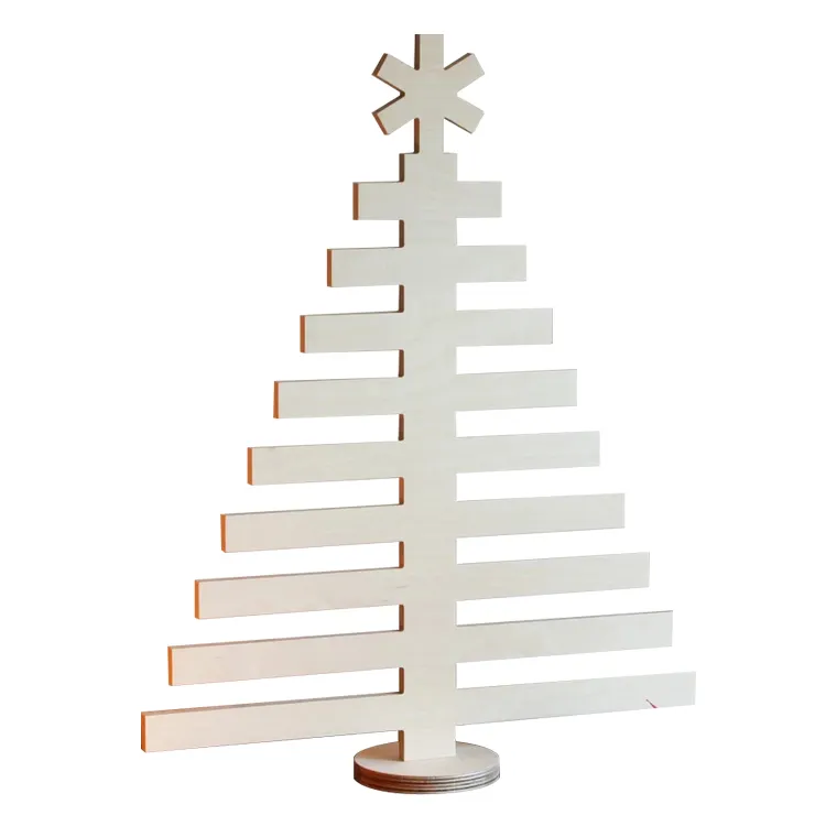 Незаконченная резьба по дереву, настольная Рождественская елка для детей, сделай сами и покрасим