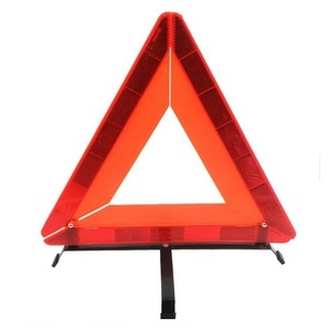 Triangle d'avertissement de signalisation de circulation réfléchissant d'urgence en cas de panne de voiture CE DOT avec support - Product Image 5