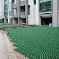 Pavé de stationnement voiture plastique perméable stabiliser pavage allée gravier pelouse herbe grille