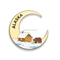 Logoson Vente en Gros Personnalisé Aller Randonnée Cadeaux Alliage de Zinc Montagne Escalade Ski Snowboard Bouteille Métal Réfrigérateur Aimants Souvenirs