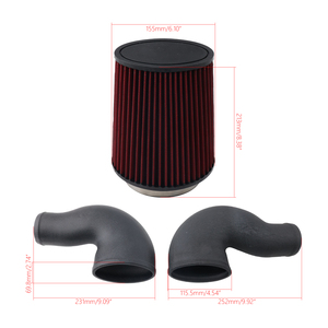 AOSU Nuevo Kit de Admisión de Aire Frío de Alto Flujo de Alta Calidad para Mercedes-Benz E63 AMG S GLE63 AMG S M177 4.0T V8 AIM113-BK-RD 1 Año de Garantía - Product Image 6
