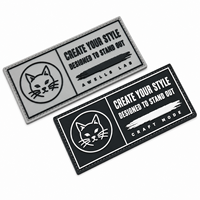 Patch 3D personnalisé en PVC, badge logo souple en caoutchouc pour créer votre style, accessoires vestimentaires AWELLS