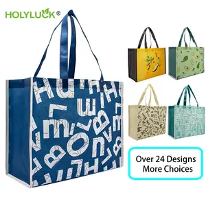 pp woven shopping bag new design recycled non woven fabric pp large size shopping bag for shopping
