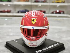 Casque de course en résine LookSmart <span class=keywords><strong>F1</strong></span> Leclerc à visière relevable à l'échelle 1:5 pour la décoration de la maison et la collection des passionnés de <span class=keywords><strong>F1</strong></span> - Product Image 6