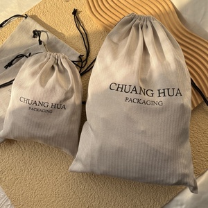 Bolsa de Algodón Muselina Orgánica Ecológica Personalizada BSCI, Bolsa de Tela de Calicó Natural Promocional con Cordón y Logotipo Impreso - Product Image 6