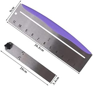 Grattoir à gâteau en acier inoxydable, outils de décoration <span class=keywords><strong>pour</strong></span> glaçage, crème de glaçage, bord de 12 pouces, grattoir à gâteau plus lisse - Product Image 2