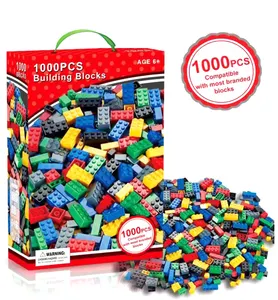 2023 atacale1000 peças diy mini blocos de construção a granel conjuntos, construção criativa presente haste, brinquedos educativos