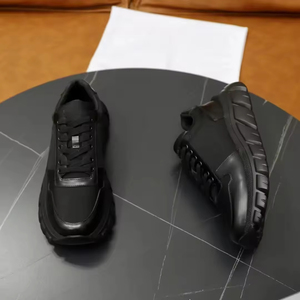 Zapatos de hombre de moda de alta calidad Original de gama alta, zapatillas informales de cuero genuino, transpirables, ligeros, antiolor, estilo para caminar - Product Image 6