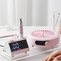 Kit de perceuse à ongles électrique 2-en-1 avec collecteur de poussière 65W 45000 tr/min, outil de manucure pour salon OEM ODM