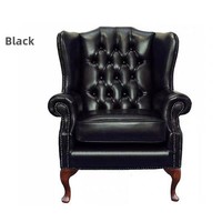 Fauteuil individuel en cuir de style américain, en bois massif, pour salon, chambre, hôtel, club, petit appartement, chaise de loisirs