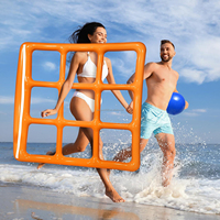 Jeu de fléchettes flottant gonflable pour piscine, comprenant 10 balles de jeu, jouet aquatique estival pour enfants et adultes