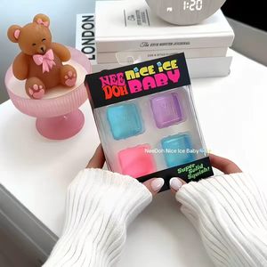 NeeDoh Cuatro Cubos de Goma Pequeños con Forma de Cubo de Hielo, Juguete Antiestrés de Rebote Lento, Más Vendido Transfronterizo, En Caja - Product Image 5