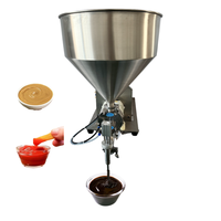 Machine de remplissage de pâte à pompe rotative, remplisseuse semi-automatique de liquides haute viscosité avec trémie
