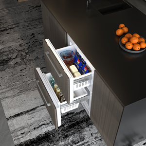 Réfrigérateurs électroniques double porte encastrables sans givre à refroidissement par air pour la maison et l'hôtellerie - Product Image 2