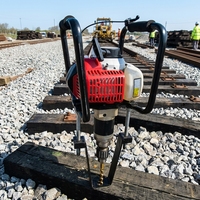 Machine de perçage portable pour traverses de chemin de fer, perceuse à traverses en bois