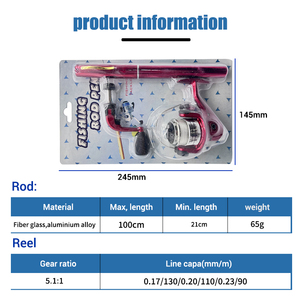 Ensemble canne à pêche et moulinets spinning avec flotteurs, jigheads, leurres et accessoires <span class=keywords><strong>de</strong></span> pêche à vendre - Product Image 6