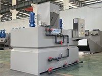 Usine de traitement des eaux usées, équipement de réservoir de mélange de poudre polymère, Machine de dosage, unité de système de préparation de floculants