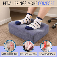 Repose-pieds sous le bureau, pédale lavable pour chaise de bureau, chaise de jeu, repose-pieds en mousse à mémoire de forme, pliable, multifonctionnel