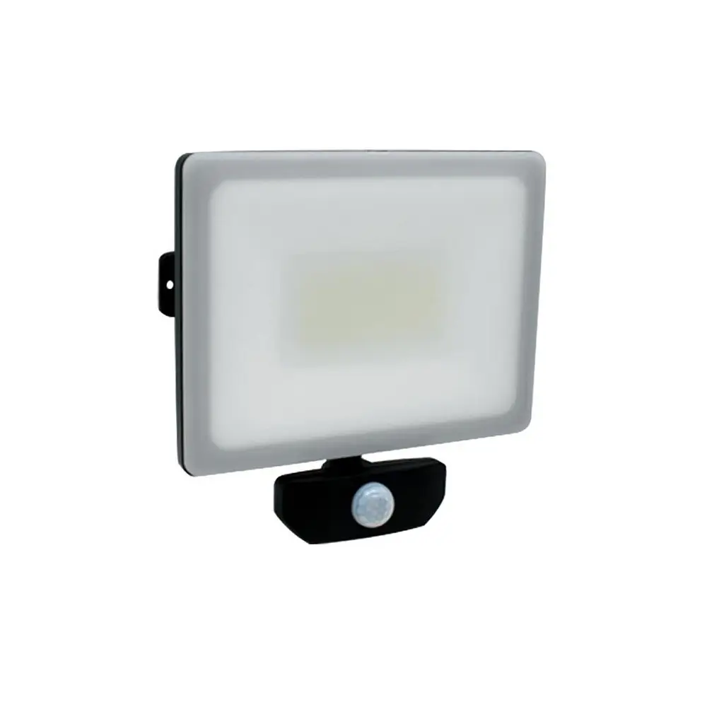 10W 20W 30W 50W 100W tam ekran ince LED hareket sensörü PIR projektör siyah veya beyaz dış duvar lambası