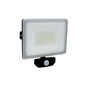 10W 20W 30W 50W 100W plein écran mince LED détecteur de mouvement PIR projecteur noir ou blanc lampe murale extérieure - Product Image 1