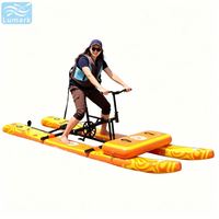Bicyclette aquatique SUP à pontons plats, 1 place, cadre en aluminium avec coussin d'air avant, résistant à l'usure, pour rivière, pliable, de Chine, Lumark