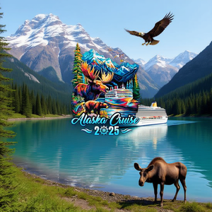 Maglietta a maniche lunghe Alaska Cruise 2025 con design coordinato per gruppi familiari - Product Image 3