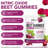 Bonbons gélifiés naturels sans sucre à la betterave, végétaliens, antioxydants, soutien immunitaire, extrait de racine de betterave, complément alimentaire