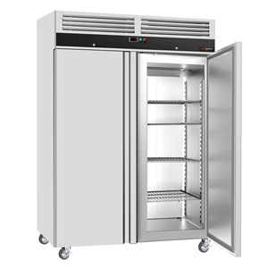 Réfrigérateur Gastro GGM à double porte en acier inoxydable ECO 1200L, dégivrage automatique, efficacité énergétique A++, température - Product Image 4